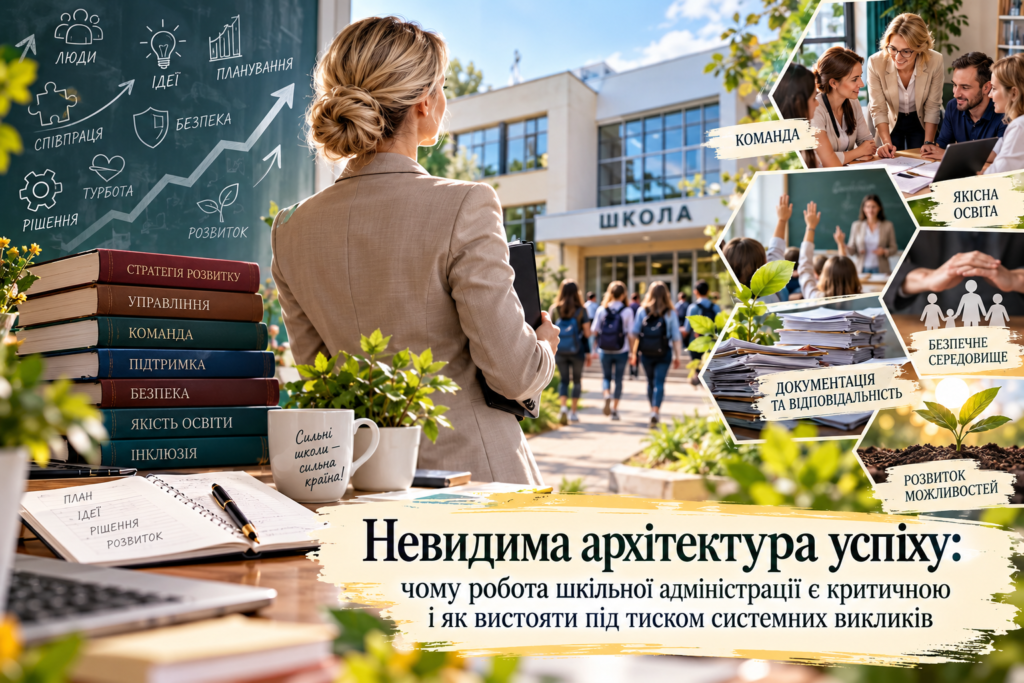 Невидима архітектура успіху: чому робота шкільної адміністрації є критичною і як вистояти під тиском системних викликів
