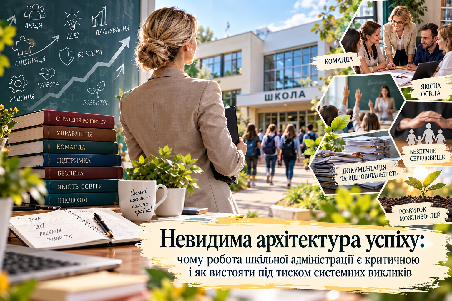 Невидима архітектура успіху: чому робота шкільної адміністрації є критичною і як вистояти під тиском системних викликів
